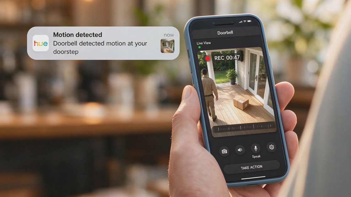 That is genuinely useful for package deliveries, unexpected visitors, and peace of mind when you are not home