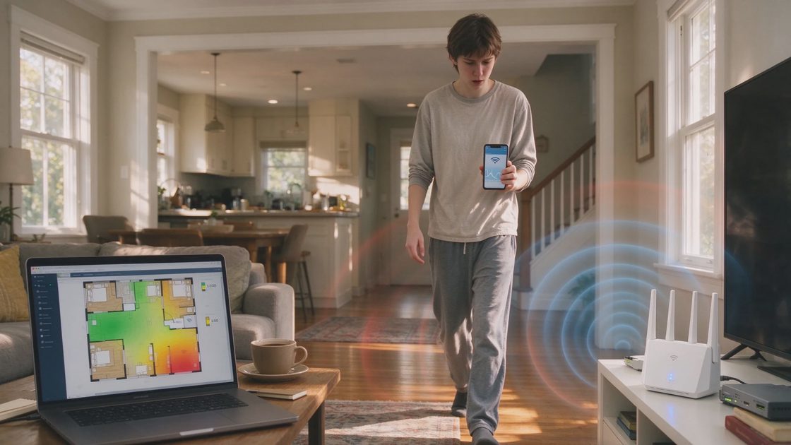 You do not need a professional analyzer. The signal strength and connection quality reported by the phone are close enough for practical decisions