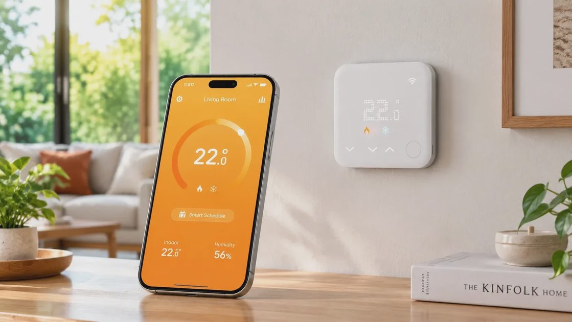A thermostat that learns the household schedule or that can be adjusted from a phone keeps the house closer to the temperatures people actually want at the times they want them