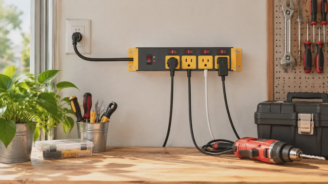 CCCEI 20-Amp Heavy-Duty Power Strip